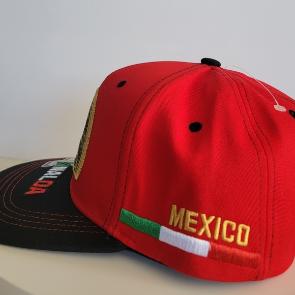 SINALOA MEXICO 🇲🇽 red hat Mexican Eagle Embroidered Trucker Baseball Cap - Picture 5 of 6